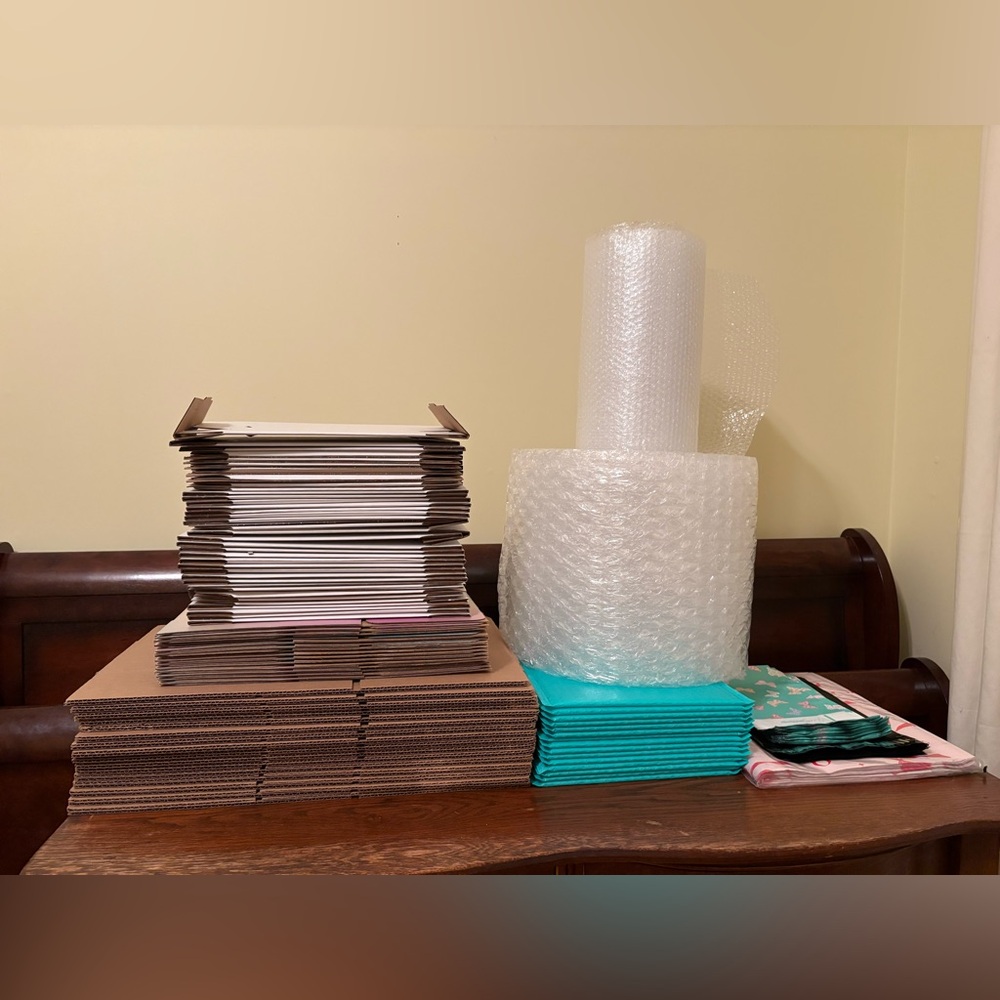 Bulk Shipping Supplies Bundle – Boxes, Bubble Wrap & Poly Mailers
